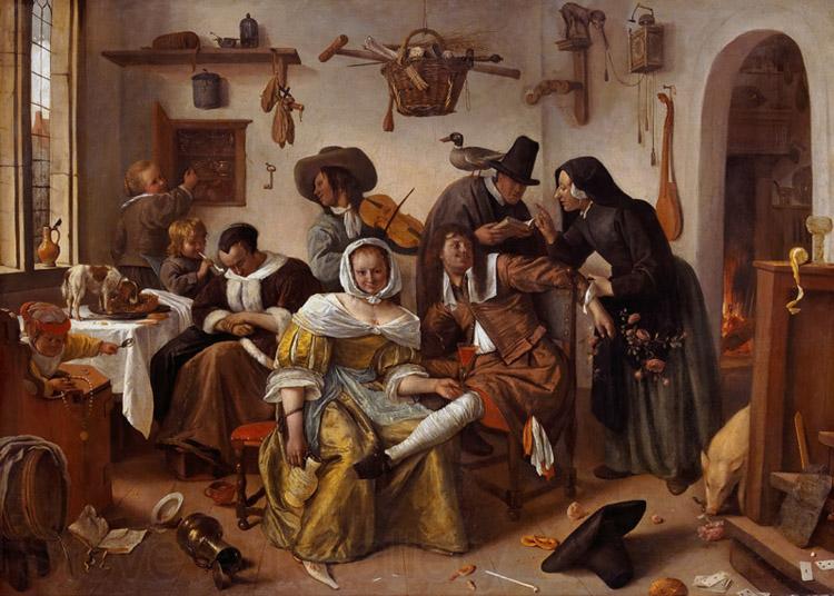 Jan Steen The Word Upside Down (mk08)